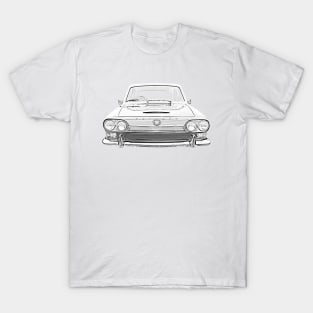 Triumph 2000 Mk1 classic 1960s British car monochrome T-Shirt